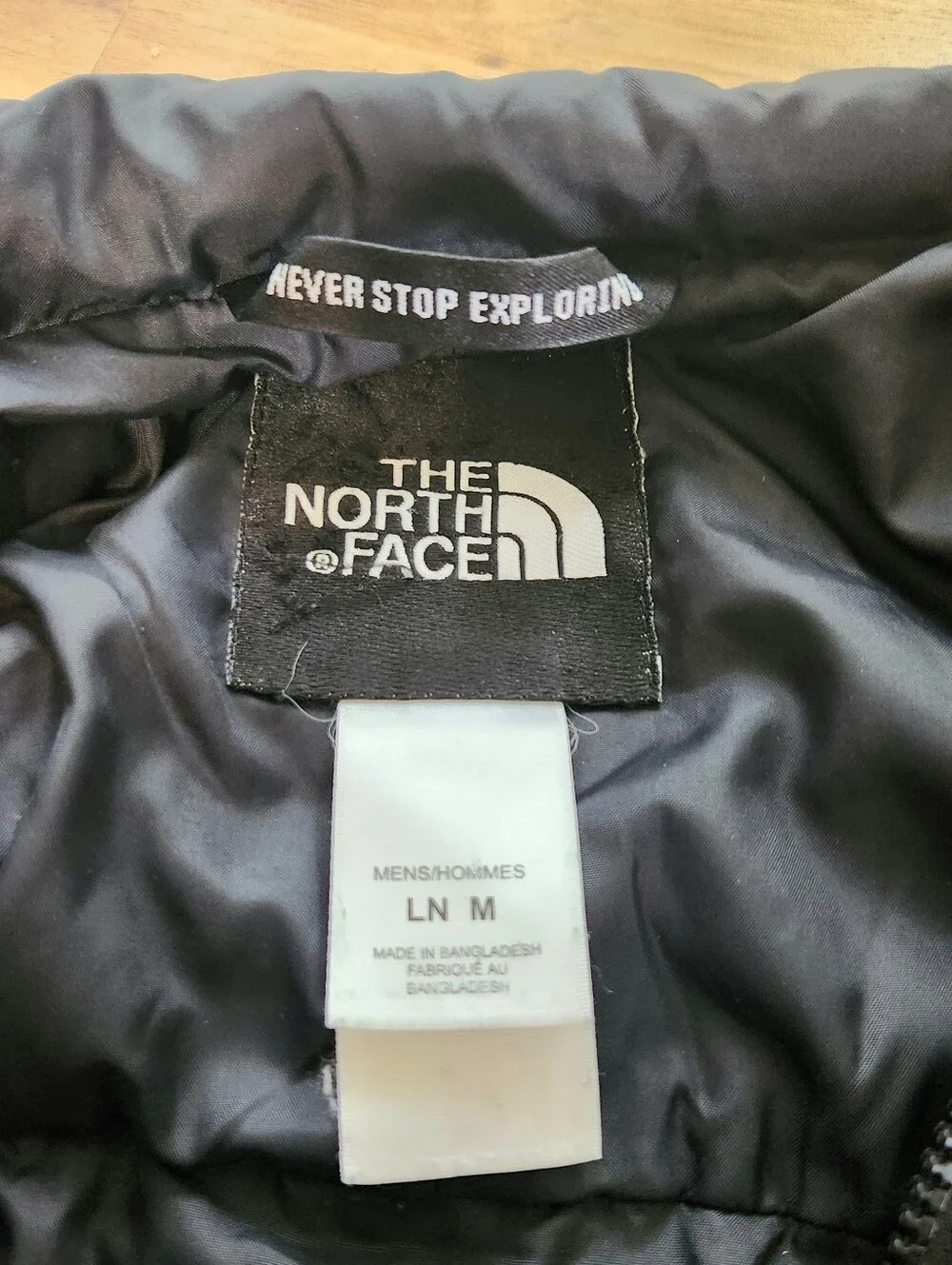 The North Face Quilted Molle PAL Zip Jacket Mens M Black Utility Zip Side Raglan